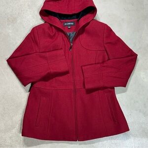 Red Wool Hooded Jacket Lined FS Limited Women’s Large
